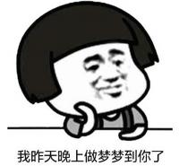 我昨晚梦见你了套路女朋友表情包，甜到爆
