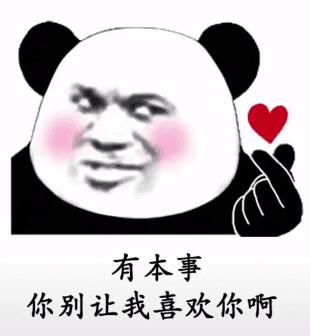 熊猫头套路追女生表情包第9张