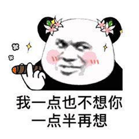 土味情话熊猫头表情包 追女生撩妹必备第15张